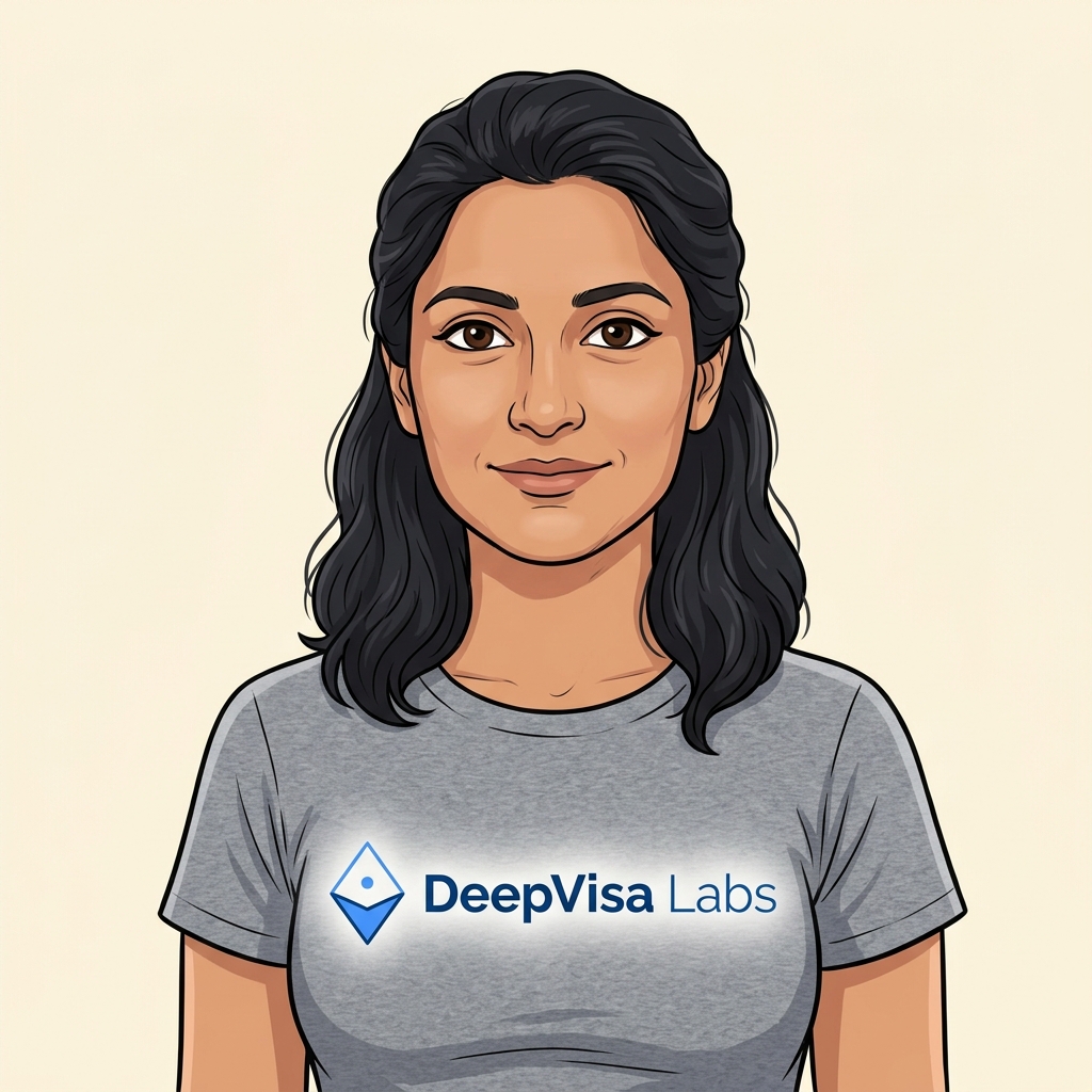 Priya Anand, founder and editor of DeepVisaLabs — immigration-policy researcher